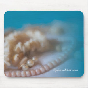 Muscheln und Perlen Elegant Bemalter Strand Mousepad