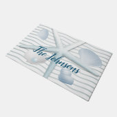 Muscheln und Perlen Fußmatte (Schrägansicht)