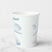 Muscheln und Perlen Pappbecher (Links)