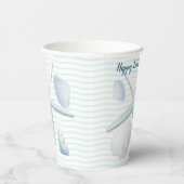 Muscheln und Perlen Pappbecher (Rechts)