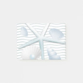 Muscheln und Perlen Post-it Klebezettel (Vorderseite)