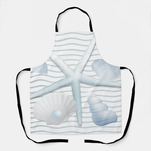 Muscheln und Perlen Schürze (Vorderseite)
