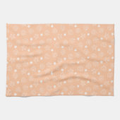 Muscheln und Pfirsichmuster Geschirrtuch (Horizontal)
