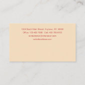 Muscheln und Planks Visitenkarte (Rückseite)