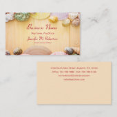 Muscheln und Planks Visitenkarte (Vorne/Hinten)