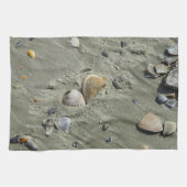 Muscheln und Sand Handtuch (Horizontal)