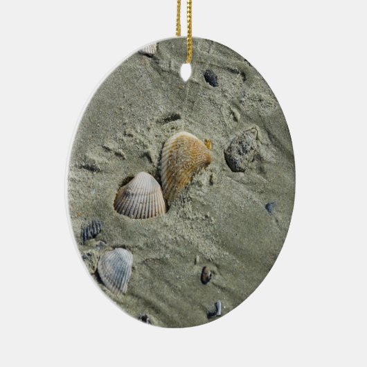 Muscheln und Sand Keramik Ornament (Rechts)