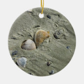 Muscheln und Sand Keramik Ornament (Vorne)