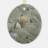 Muscheln und Sand Keramik Ornament (Links)