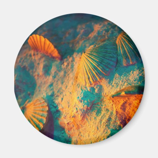 Muscheln und Sand Magnet (Vorne)