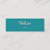 Muscheln und Sand Mini Visitenkarte (Rückseite)