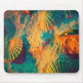 Muscheln und Sand Mousepad (Vorne)