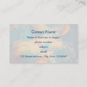 Muscheln und Sand Visitenkarte (Rückseite)