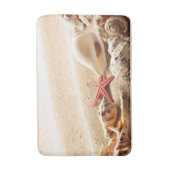 Muscheln und Sandbadematte Badematte (Vorderseite Vertikal)
