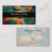 Muscheln und Sandstrand Visitenkarte (Vorne/Hinten)