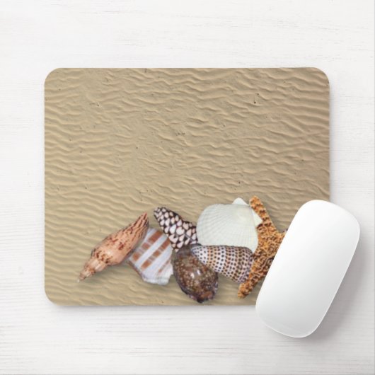 Muscheln und Sandy-Strand Mousepad (Mit Mouse)