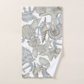 Muscheln und Schiffsanker Schatzsuchen Spaß Badhandtuch Set (Handtuch)