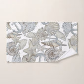 Muscheln und Schiffsanker Schatzsuchen Spaß Badhandtuch Set (Handtuch)