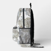 Muscheln und Schiffsanker Schatzsuchen Spaß Bedruckter Rucksack (Rechts)