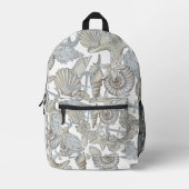 Muscheln und Schiffsanker Schatzsuchen Spaß Bedruckter Rucksack (Vorderseite)