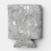 Muscheln und Schiffsanker Schatzsuchen Spaß Dosenkühler (Rückseite)