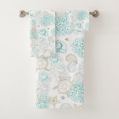 Muscheln und Schildkröten Badhandtuch Set (Insitu)