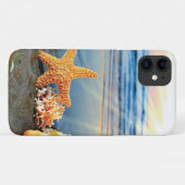 Muscheln und Seestern am Strand Case-Mate iPhone Hülle (Rückseite (Horizontal))