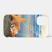 Muscheln und Seestern am Strand Case-Mate iPhone Hülle (Rückseite (Horizontal))