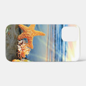 Muscheln und Seestern am Strand Case-Mate iPhone Hülle (Rückseite (Horizontal))