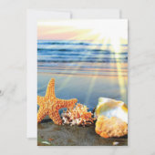 Muscheln und Seestern am Strand Dankeskarte (Vorderseite)