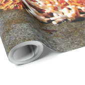 Muscheln und Seestern am Strand Geschenkpapier (Rolleneckpunkt)