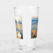 Muscheln und Seestern am Strand Glas (Links)