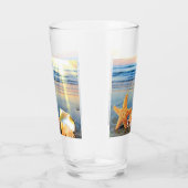 Muscheln und Seestern am Strand Glas (Rechts)