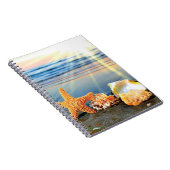 Muscheln und Seestern am Strand Notizblock (Rechte Seite)