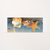 Muscheln und Seestern am Strand Yogamatte (Vorderseite (Horizontal))
