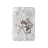 Muscheln und Seestern Badematte (Vorderseite Vertikal)