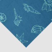 Muscheln und Seesterne Seidenpapier (Detail)