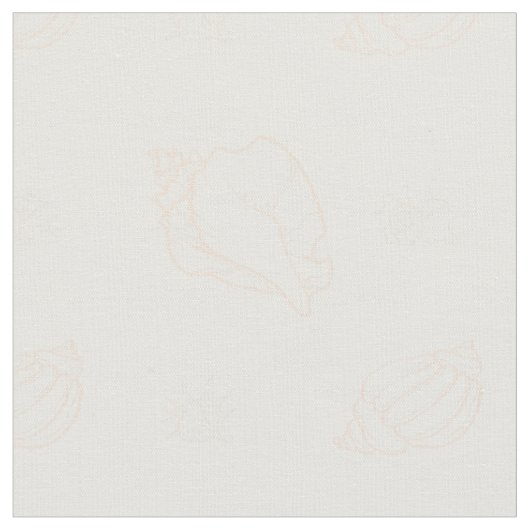 Muscheln und Seesterne Stoff (Nahaufnahme)