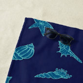 Muscheln und Seesterne Strandtuch (Beispiel)