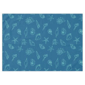 Muscheln und Seesterne Tischdecke (Vorderseite (Horizontal))