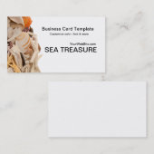 Muscheln und Starfish Beach Muscheln Visitenkarte (Vorne/Hinten)