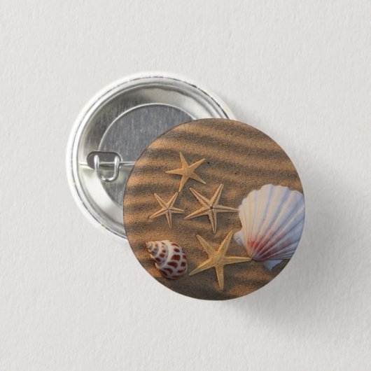 Muscheln und Starfish Button (Vorne & Hinten)