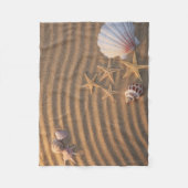 Muscheln und Starfish Fleecedecke (Vorderseite)