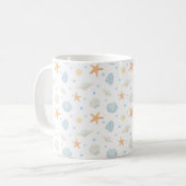 Muscheln und Starfish Kaffeetasse (Vorderseite Links)