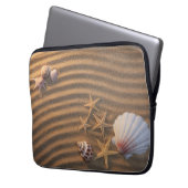 Muscheln und Starfish Laptopschutzhülle (Vorderseite Links)