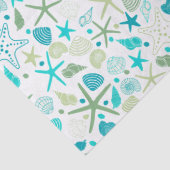 Muscheln und Starfish Seidenpapier (Detail)