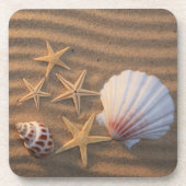 Muscheln und Starfish Untersetzer (Vorderseite)