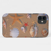Muscheln und Starfish vereinbart auf Sand Case-Mate iPhone Hülle (Rückseite (Horizontal))