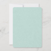 Muscheln- und Starfish Vintage Hochzeit Einladung (Rückseite)