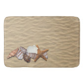 Muscheln und Strand-Sand Badematte (Vorderseite)